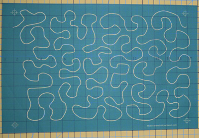 Full Line Stencils - Stipple Meander New #31019