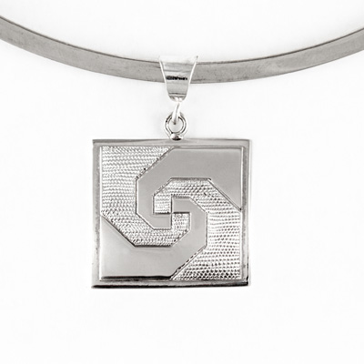 Sterling Silver Medium Snail Trail Pendant