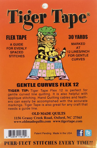 Tiger Tape™ ¼" - Flex Tape - 12 lines per inch - 30yd roll 