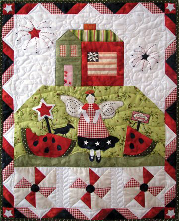 Angel's Summer Celebration Wall Hanging and Accessory Kit - The Quilt Company