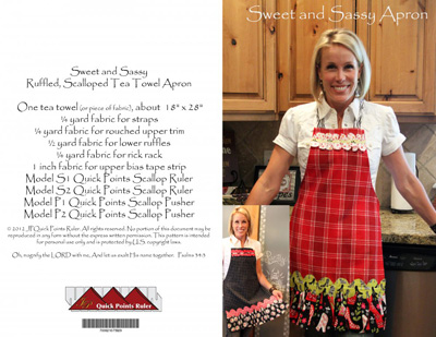 Sweet and Sassy Apron Pattern - Quick Points Ruler