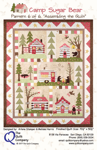 Camp Sugar Bear Quilt Pattern - Assembling the Quilt