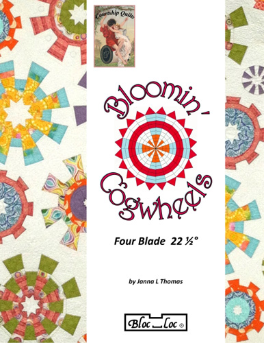 Bloomin' Cogwheels Book & 4 Blade Ruler Set Combo - by Janna Thomas