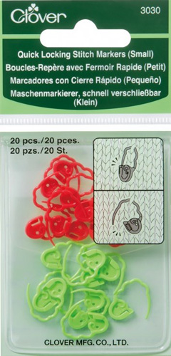 Quick Locking Stitch Markers (Small) by Clover