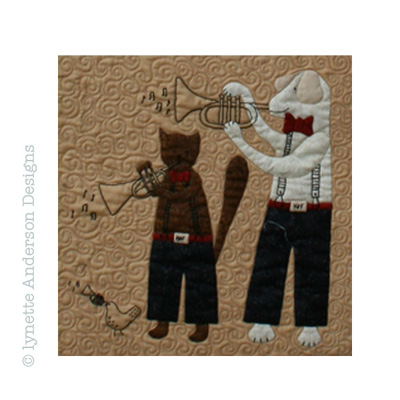 H&F Wagtime Three Trumpeteers Month 6 - Lynette Anderson Designs