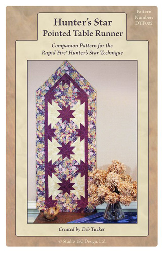 Hunter's Star Pointed Table Runner Quilt Pattern by Deb Tucker