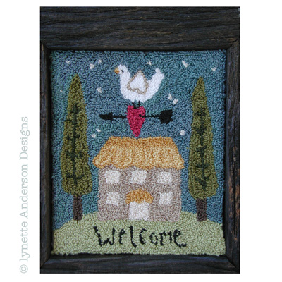 House on the Hill - Punchneedle Pattern