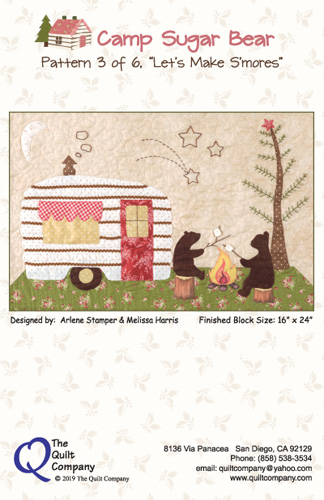 Camp Sugar Bear Quilt Pattern - Let's Make S'mores