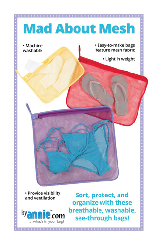 Mad About Mesh Bags Pattern - By Annie