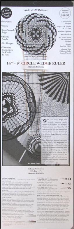 9° Circle Wedge Ruler - 14"