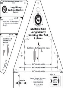 Marti Michell's Long Skinny Sashing Stars Set