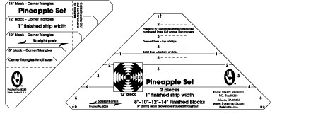 Marti Michell's Pineapple Set 1"