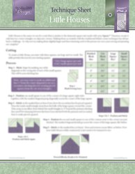 Little Houses - Technique Sheet - by Deb Tucker