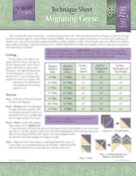 Migrating Geese - Technique Sheet - by Deb Tucker
