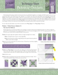Pickets and Quickets - Technique Sheet - by Deb Tucker