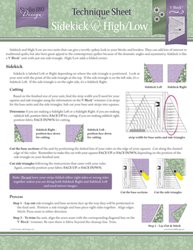 Sidekick and High/Low - Technique Sheet - by Deb Tucker