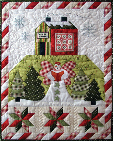 Angel's Winter Wishes Wall Hanging and Accessory Packet - The Quilt Company