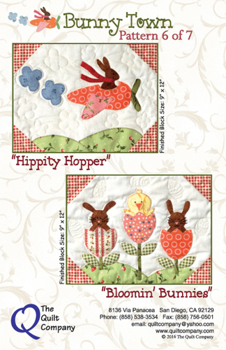 Bunny Town Quilt Pattern - Hippity Hopper & Bloomin' Bunnies