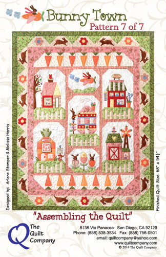 Bunny Town Quilt Pattern - Assembling the Quilt