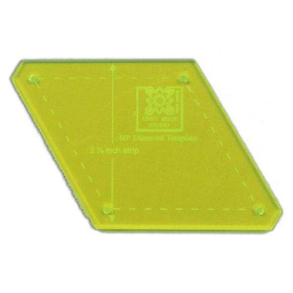 Perfect Cut 60° Diamond Template 2 ¼” strips - Jinny Beyer
