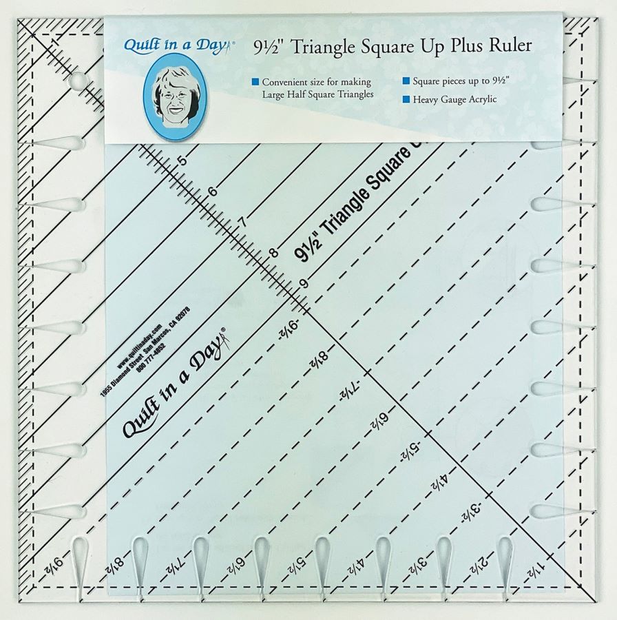 9½” Triangle Square Up Plus Ruler by Quilt In A Day