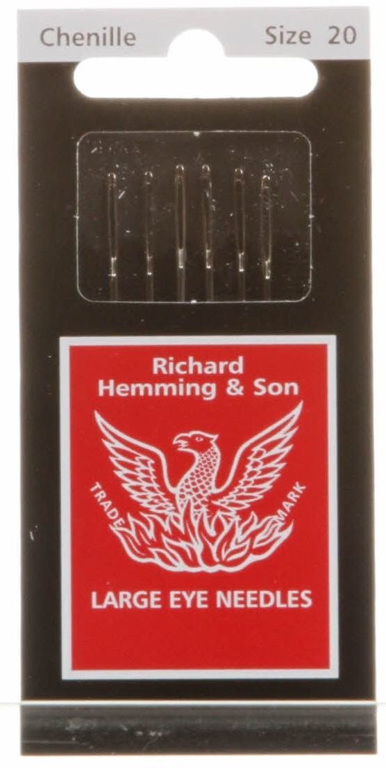 Chenille Size 20 Needles - Richard Hemming & Son