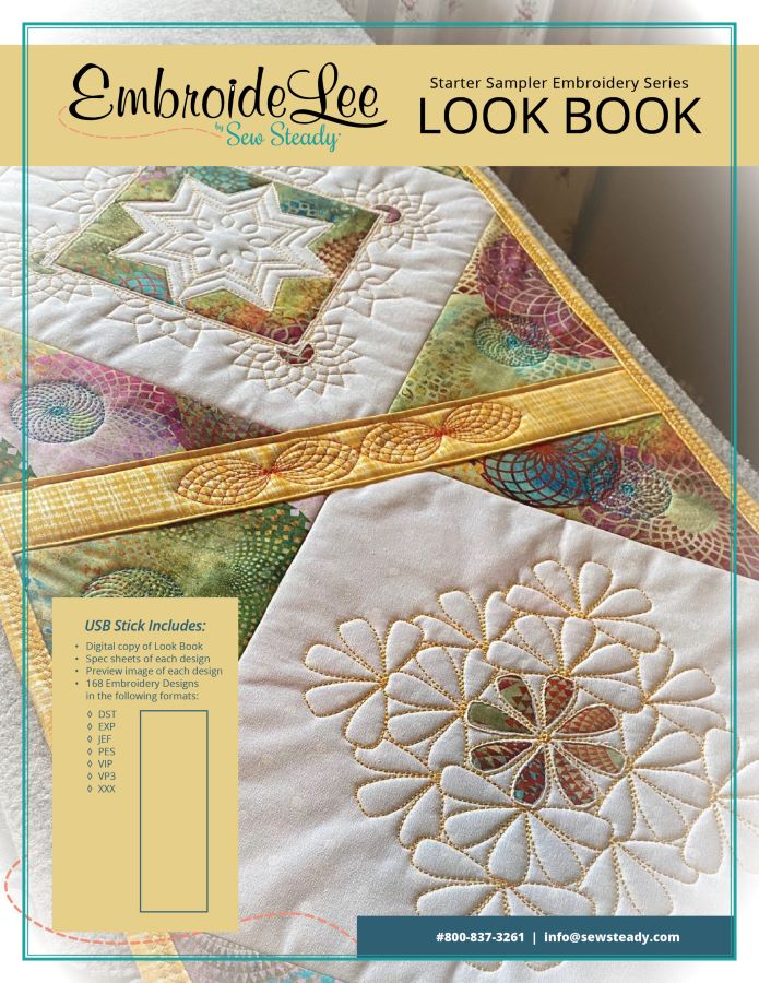 EmbroideLee Starter Sampler Embroidery Collection by Sew Steady