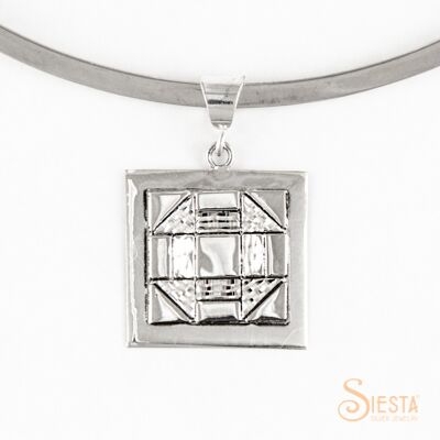 Sterling Silver Medium Churndash Pendant