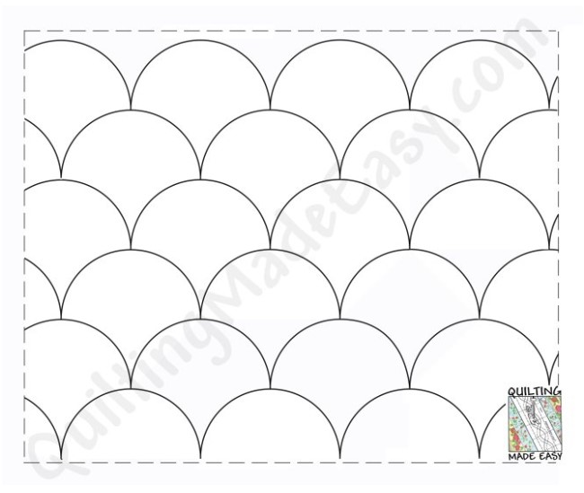 Stipples Made Easy™ - 304 Clamshell - Quilting Made Easy™