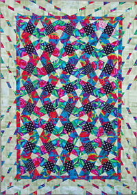 Mardi Gras - X-Blocks Quilt Pattern