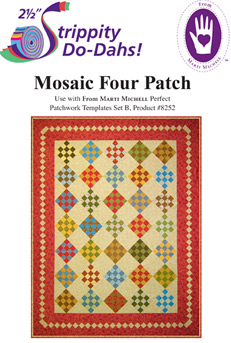 Strippity Do-Dahs! Mosaic Four Patch Quilt
