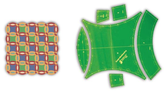 Springfield Fibre Optic Double Wedding Ring Template Set