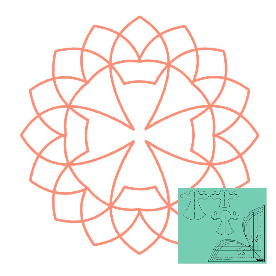 Westalee Design - Angel Wing Template Set 5 Pcs