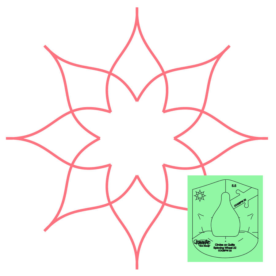 Punch with Judy > Westalee Spinning Wheels Template COQSPW21