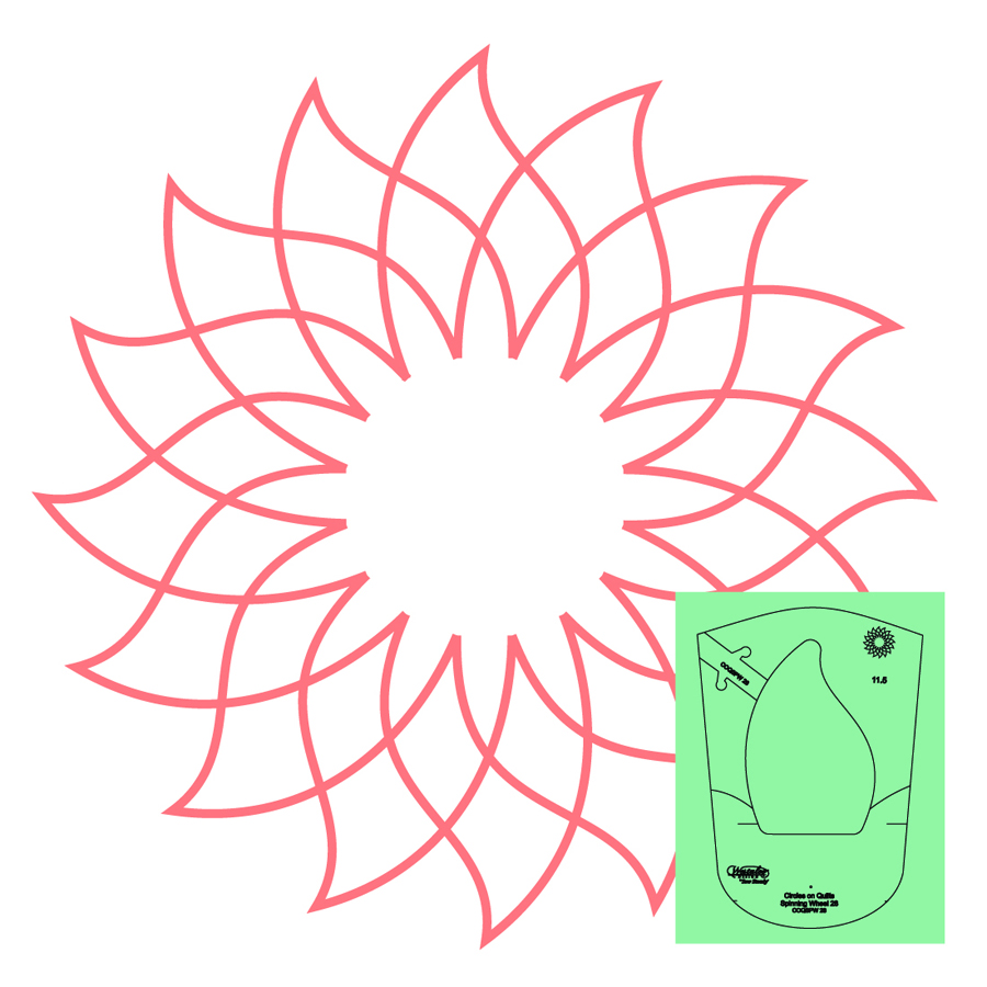 Westalee - Spinning Wheels Template - COQSPW28
