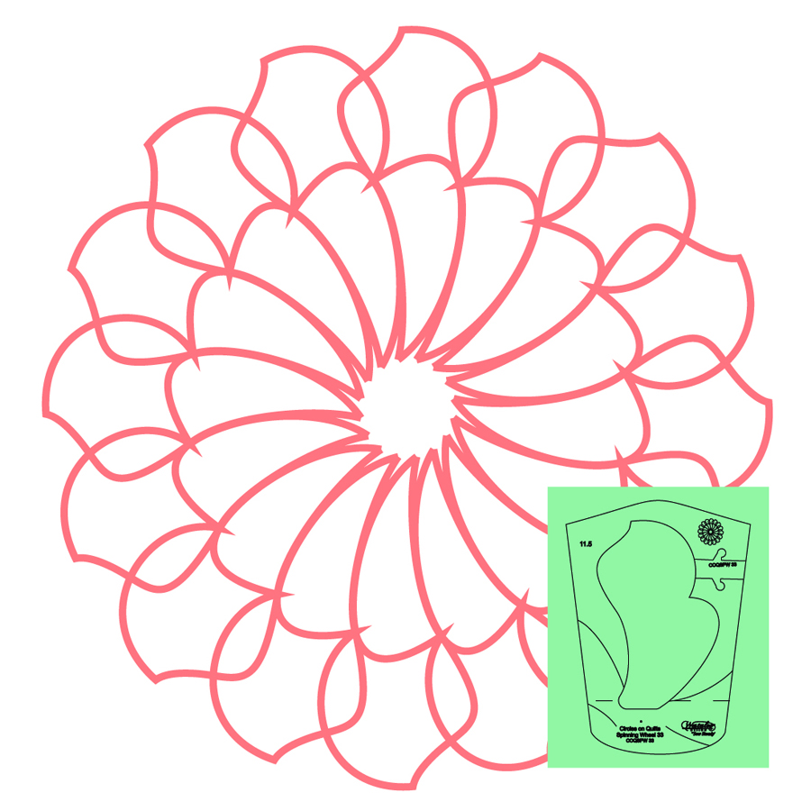 Westalee - Spinning Wheels Template - COQSPW33