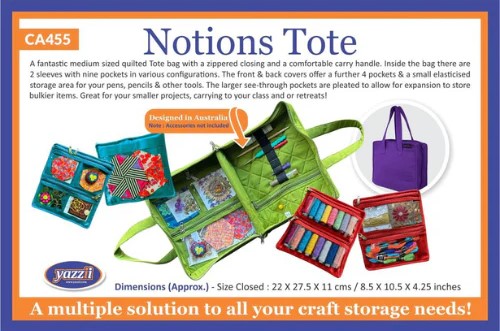 Notions Tote CA455 - The Yazzii Collection