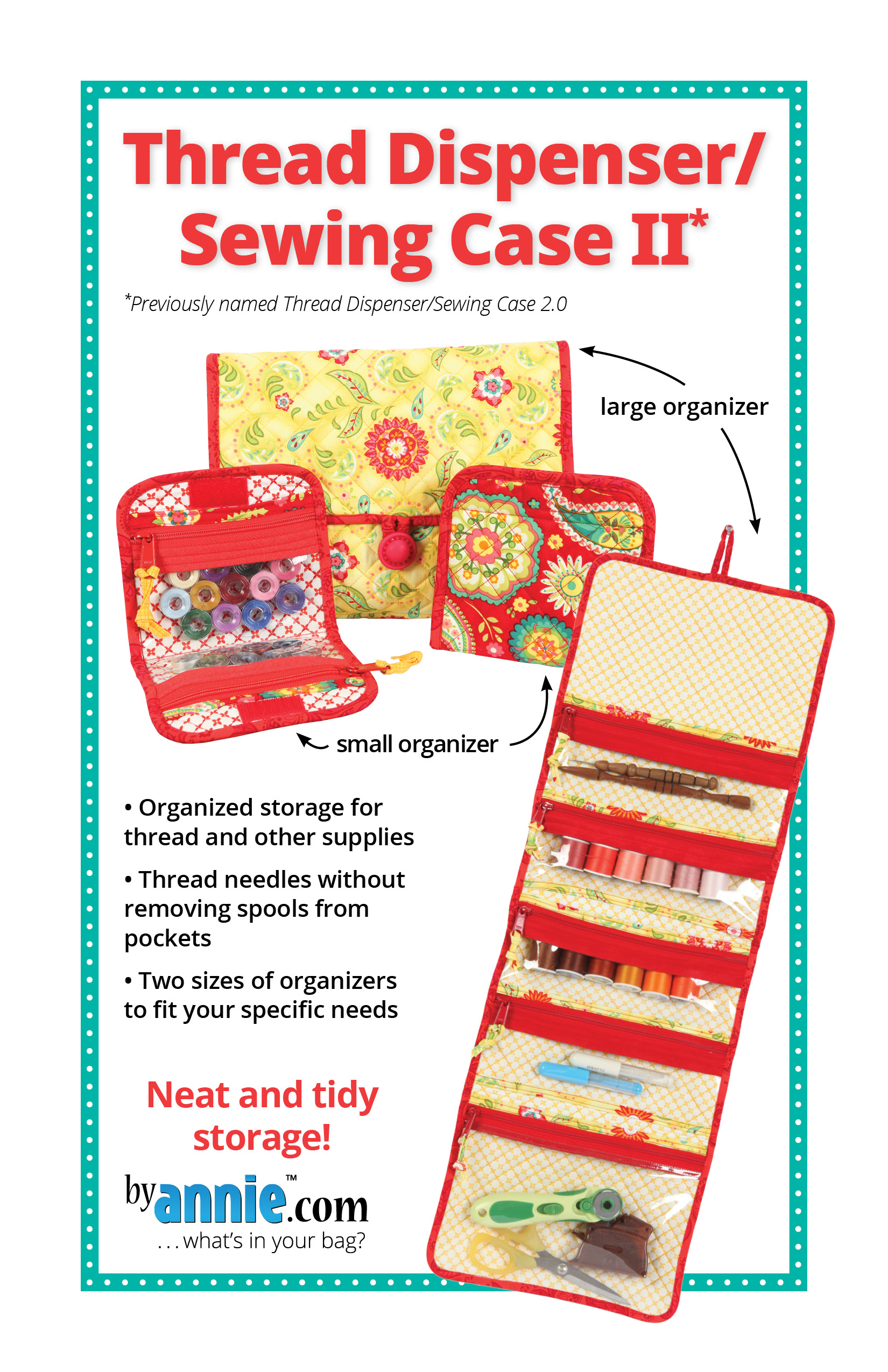Thread Dispenser/Sewing Case II - By Annie