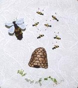 Busy Bees Stumpwork Pattern