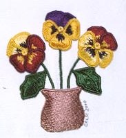 Three Little Pansies