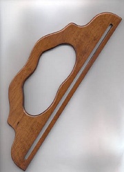 Dark Walnut Bag Handles - one pair