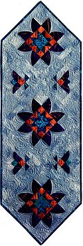 Starflower Table Runner by Southwind Designs