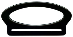LU29 Black Lucite Bag Handles