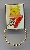 I Love My Cat Spec Pin  (stud back)