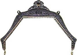 BL980 4 inch Shaped Antique Nickel or Antique Champagne Gold