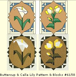 Buttercup & Calla Lily Blocks 6158