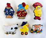 Enamelled Charms and Buttons