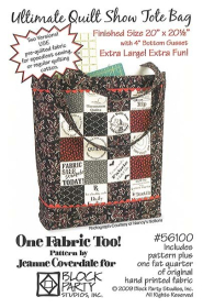 Things Quilters Really Think Tote Pattern/Panel combo