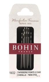 Bohin Chenille/Embroidery Double Eye Assorted 18/22