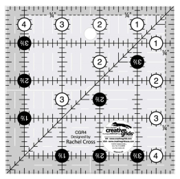 Quilt Ruler 4.5" Square - Creative Grids